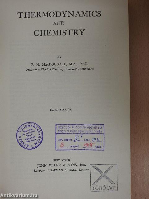 Thermodynamics and Chemistry