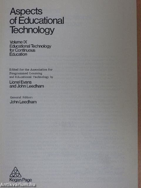 Educational Technology of Continuous Education