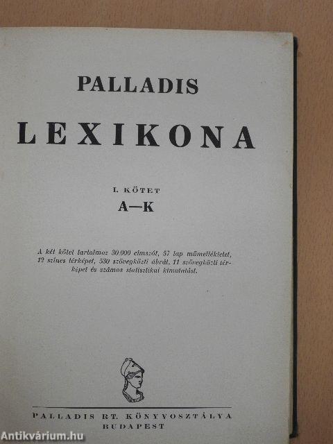 Palladis lexikona I-II.