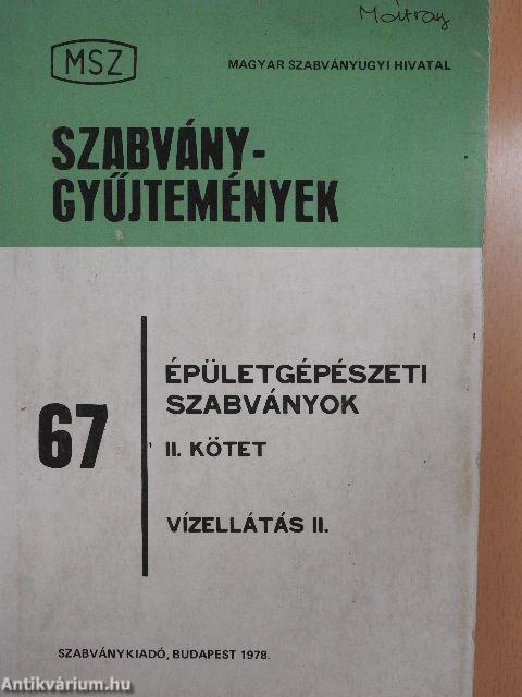 Épületgépészeti szabványok II.