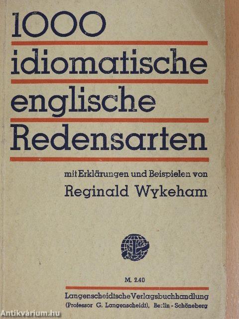 1000 idiomatische englische Redensarten