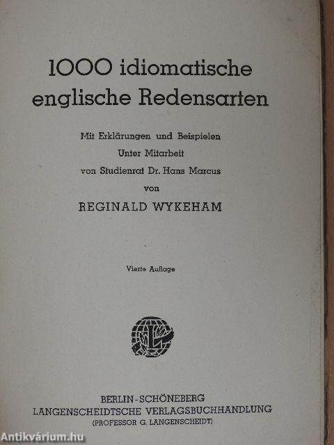 1000 idiomatische englische Redensarten