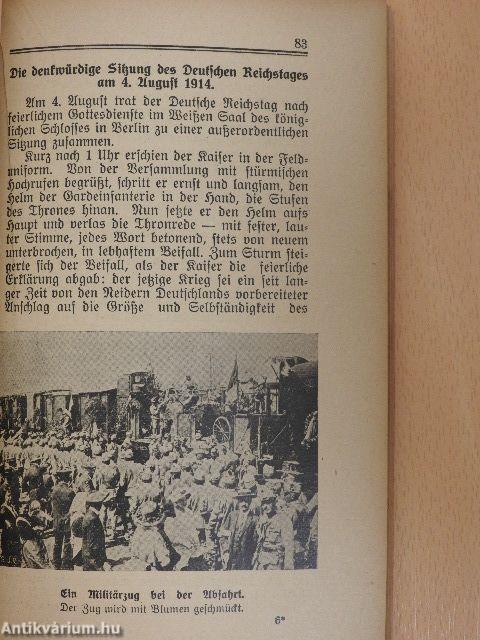 Geschichte des Weltkrieges I. (gótbetűs)