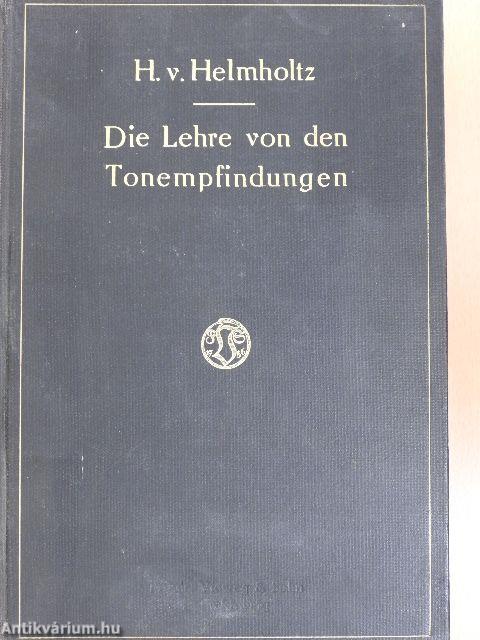 Die Lehre von den Tonempfindungen