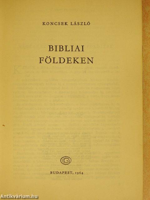 Bibliai földeken