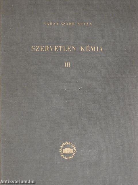 Szervetlen kémia III.