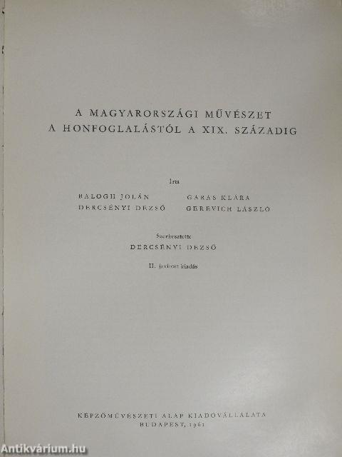 A magyarországi művészet története 1.