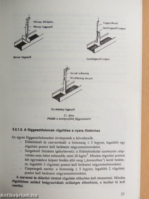 Gipszkarton válaszfalak, álmennyezetek