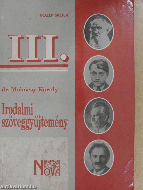 Irodalmi szöveggyűjtemény III.