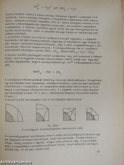 Mennyiségi analitikai gyakorlatok