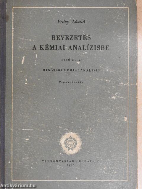 Bevezetés a kémiai analízisbe I.