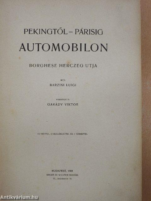 Pekingtől-Párisig automobilon (rossz állapotú)