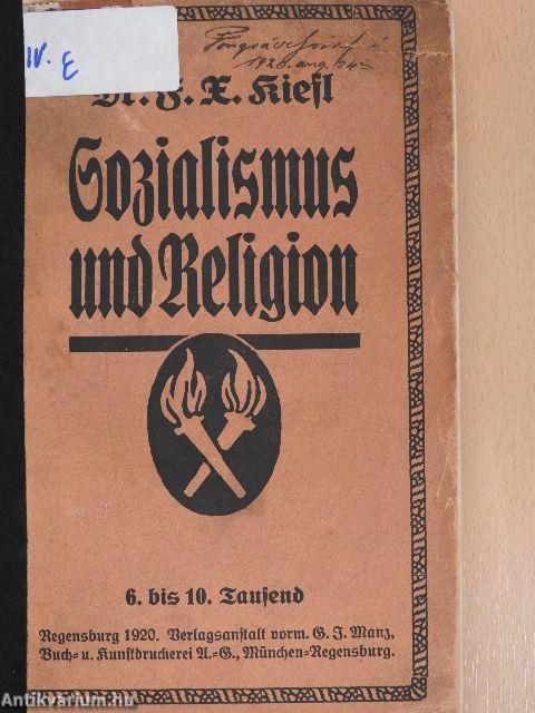 Sozialismus und Religion (gótbetűs)