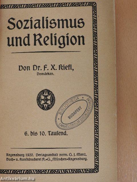 Sozialismus und Religion (gótbetűs)