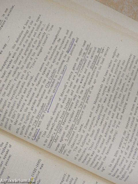 Tizenhatodik és tizenhetedik századi angol költészet és próza