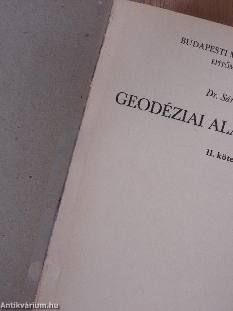 Geodéziai alapismeretek II.