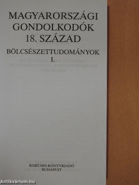 Magyarországi gondolkodók 18. század I-II.