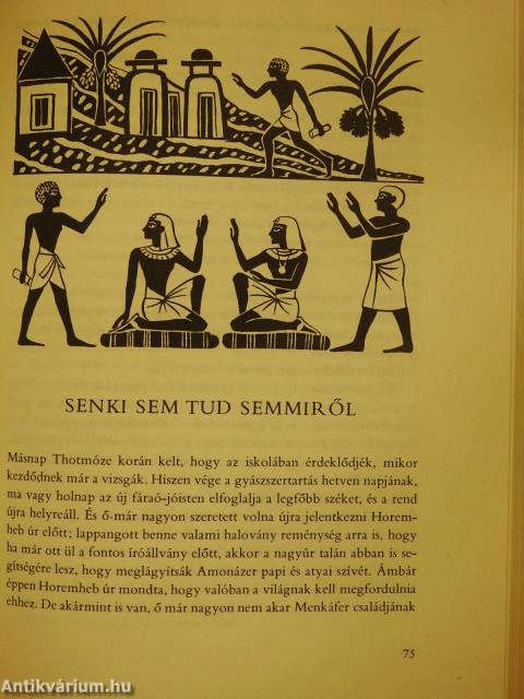 Az írnok és a fáraó (dedikált példány)