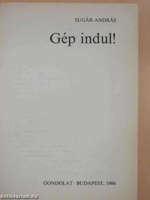 Gép indul! (aláírt példány)