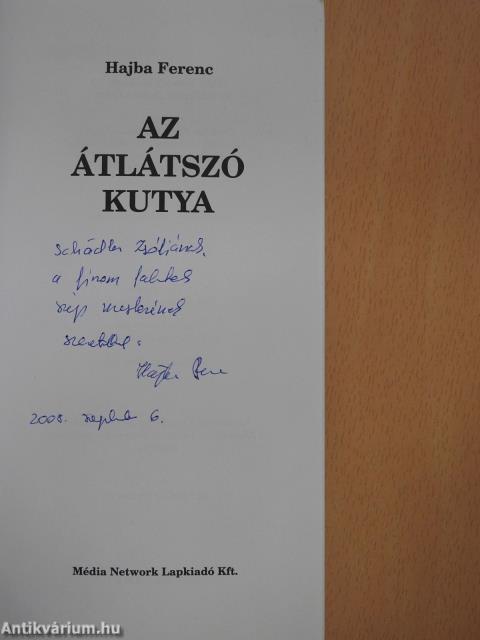 Az átlátszó kutya (dedikált példány)