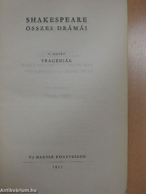 Shakespeare összes drámái V.
