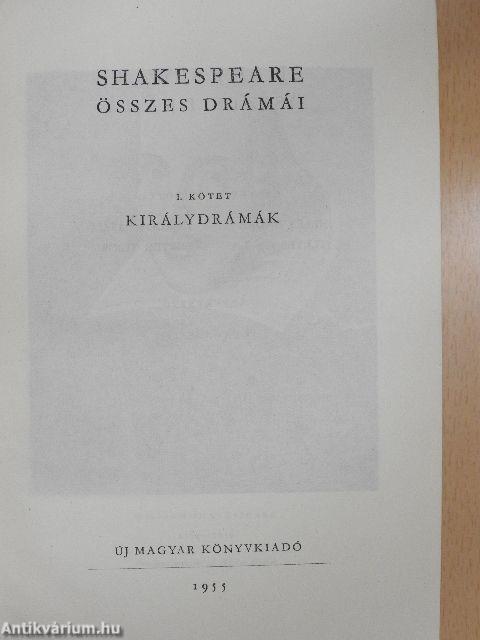 Shakespeare összes drámái I.