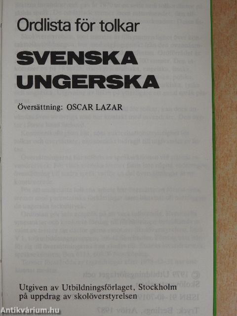 Svenska-Ungerska