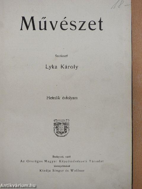 Művészet 1908/1-6. (rossz állapotú)