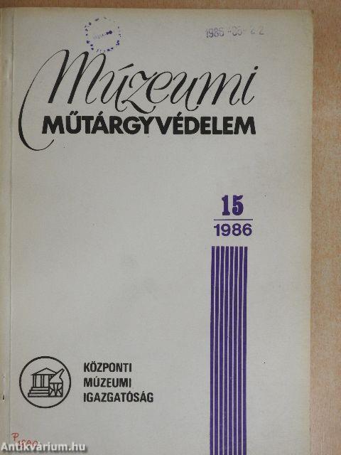 Múzeumi műtárgyvédelem 1986/15.