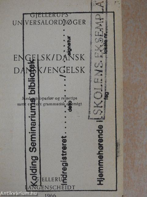 Gjellerups Universal Ordbogen Engelsk-Dansk/Dansk-Engelsk