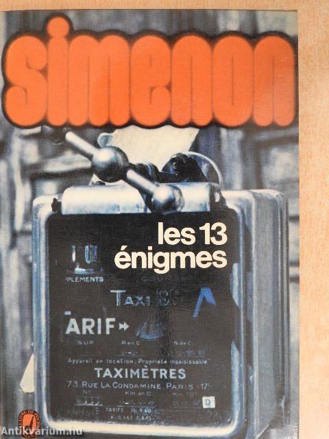 Les 13 énigmes