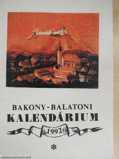 Bakony-Balatoni Kalendárium 1992