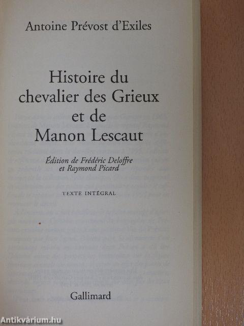 Histoire du chevalier des Grieux et de Manon Lescaut