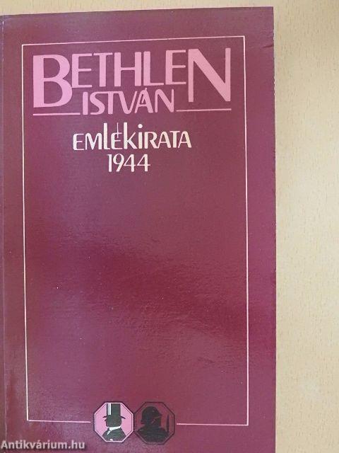 Bethlen István emlékirata