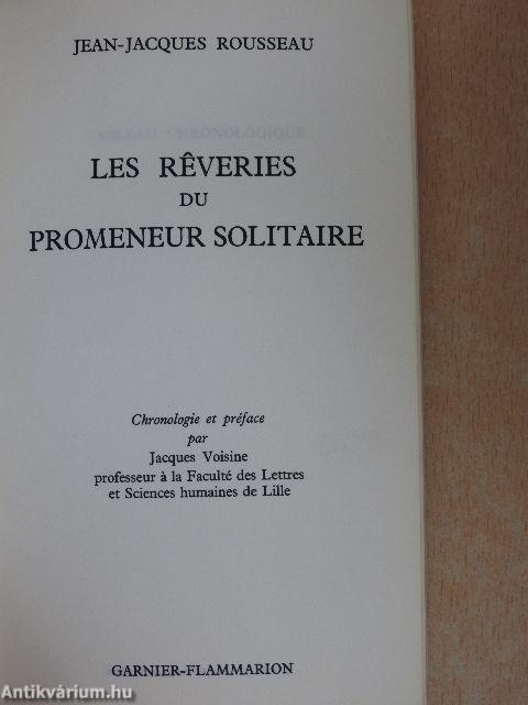 Les Reveries du Promeneur Solitaire