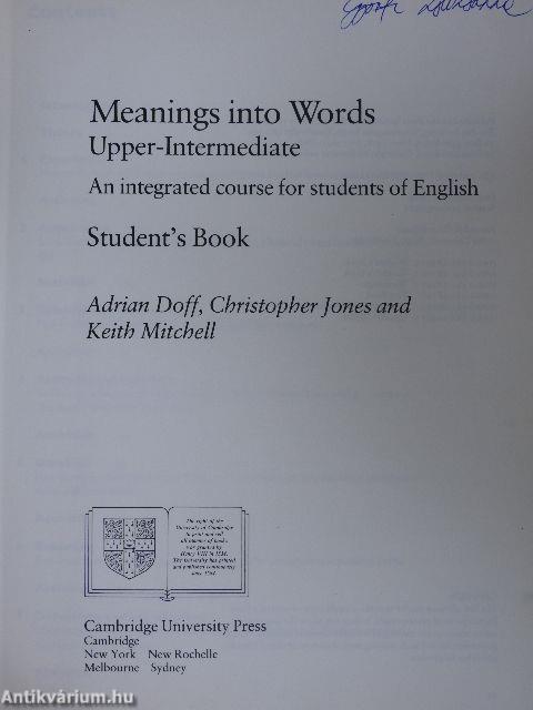 Meanings into Words - Upper-Intermediate - Student's Book