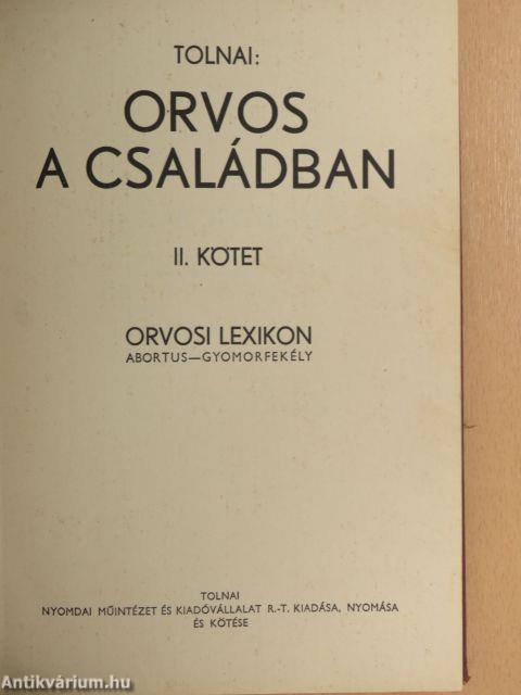 Orvos a családban II.