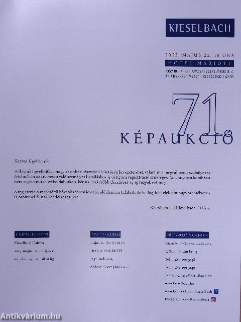 Kieselbach 71. képaukció