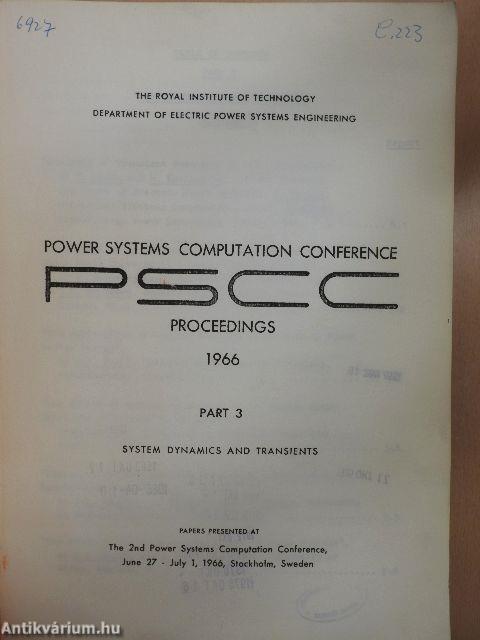 PSCC - Power Systems Computation Conference Proceedings 1966 Part 3.