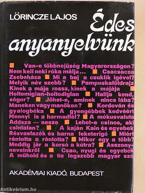 Édes anyanyelvünk