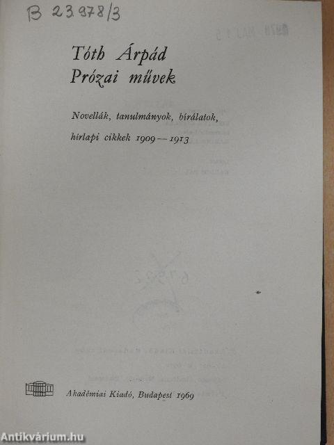 Tóth Árpád Összes művei 3.