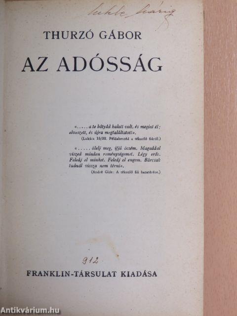 Az adósság