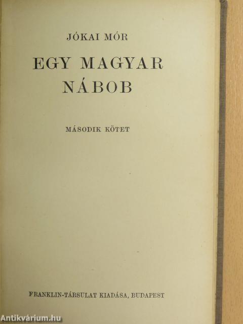 Egy magyar nábob I-II.