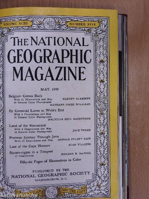 The National Geographic Magazine (vegyes számok) (5 db)