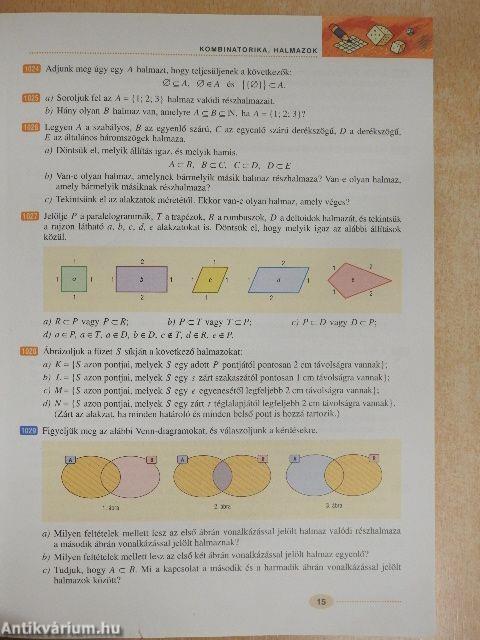 Sokszínű matematika feladatgyűjtemény 9-10.