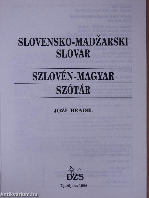 Szlovén-magyar szótár