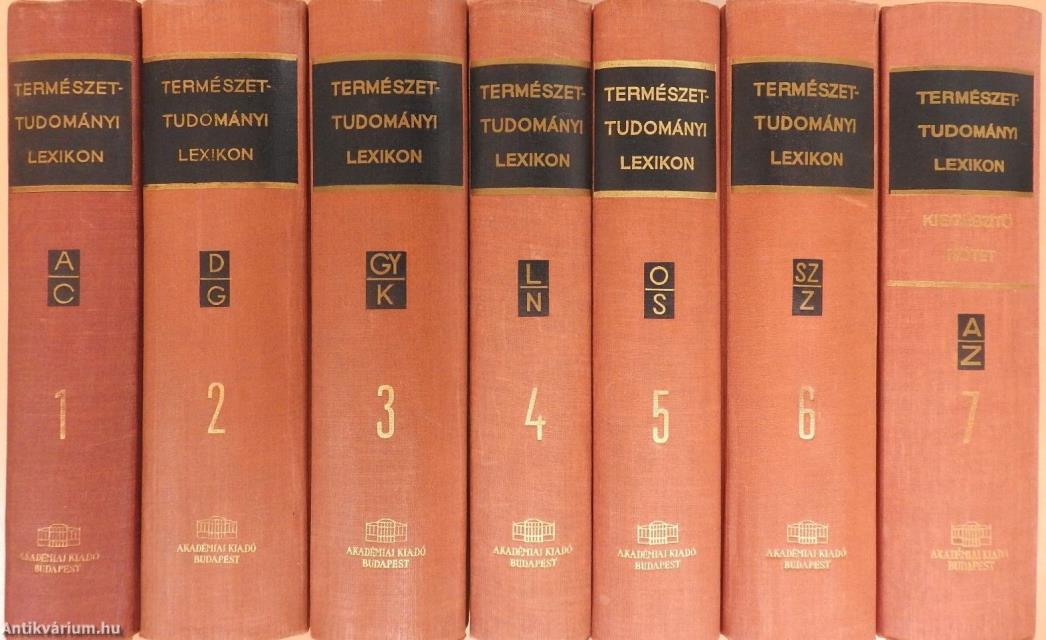 Természettudományi lexikon 1-7.