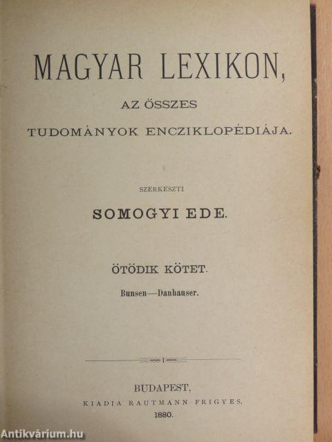 Magyar Lexikon V. (töredék)