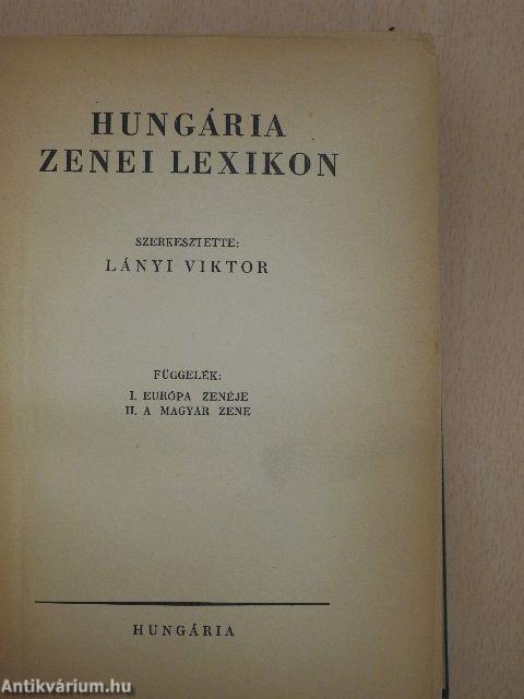Hungária zenei lexikon