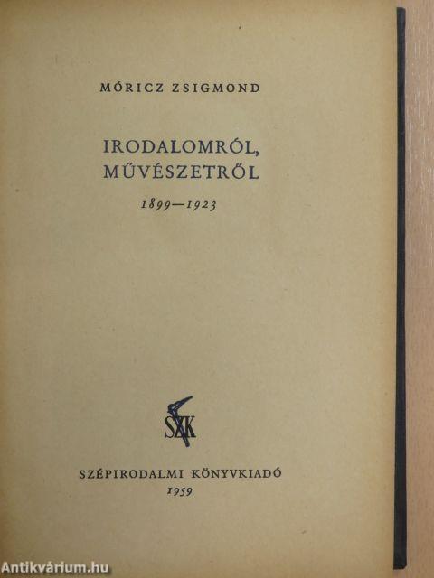 Irodalomról, művészetről